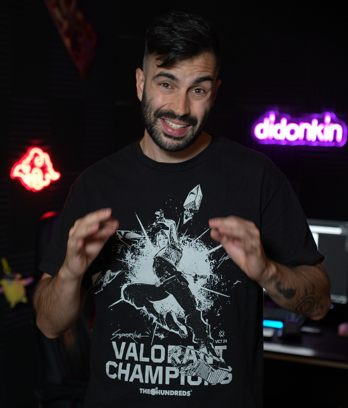 Dilyan 'didonkin' Kalchev while creating content